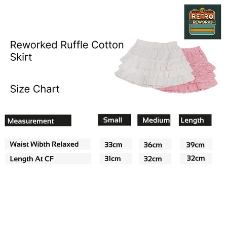 SS25 Upcycled Ruffle Cotton Skirt