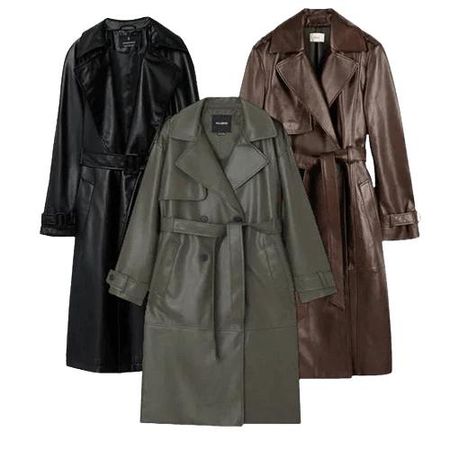 25x Long Leather Coat