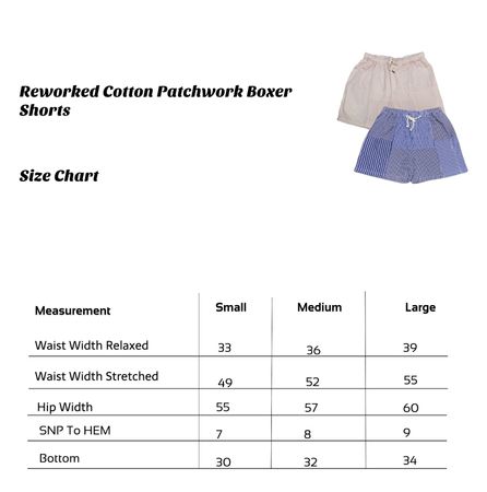 SS25 Calções Boxer de Retalhos de Algodão Reciclado