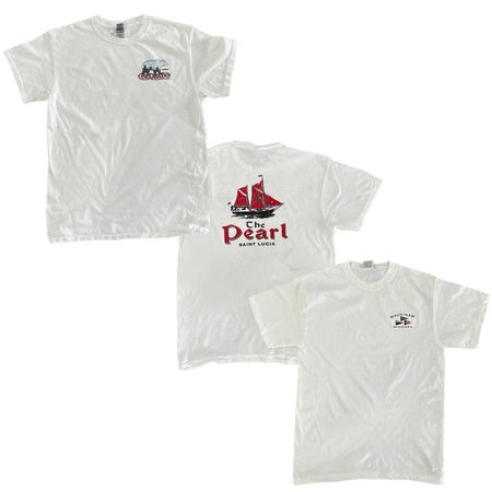 200x White Printed T-Shirt