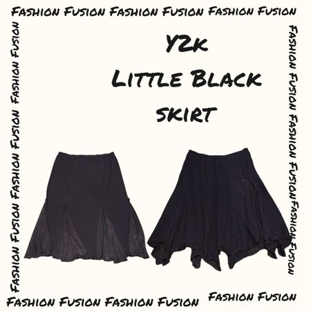 (FF-678) y2k little black skirt