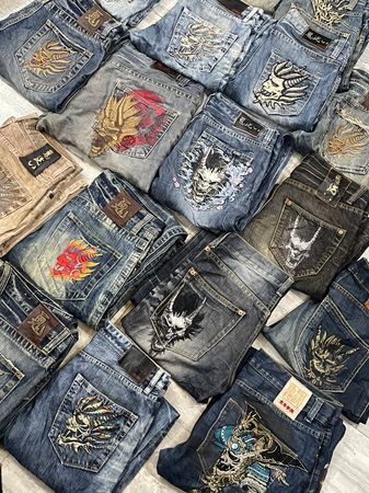 Oniarai,Jizo Japanese Jeans
