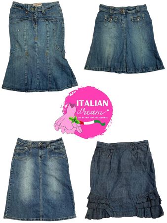 Y2K signature denim skirts