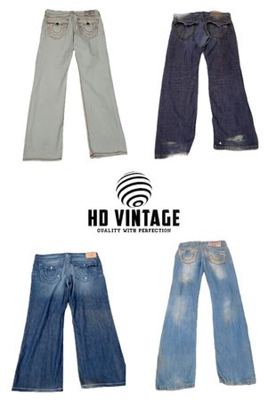 HD696 Men Vintage True Religion Jeans - 13 pcs