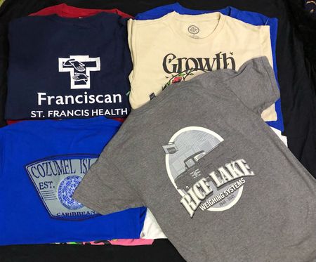 100 peças de camiseta de qualidade