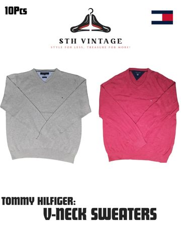 Tommy Hilfiger V Neck sweaters - 10 pcs