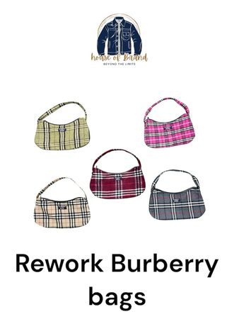 Bolsas Burberry upcycled Y2k