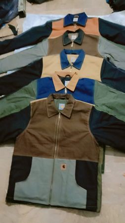 Veste multicolore style rework Carhartt.