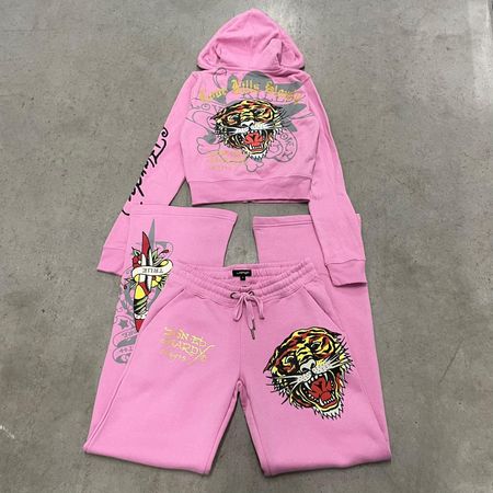 Ed Hardy Women Matching Tracksuits Sets