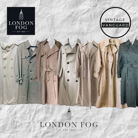 Y2K London Trench Coats: 8 Pcs