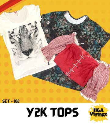 Y2K ELEGANT TOPS 10 PCS
