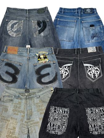 Y2k Hip Hop Jeans Baggy (A-31)