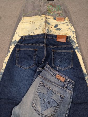 HD721 Men Designer Baggy Jeans - 16 pcs