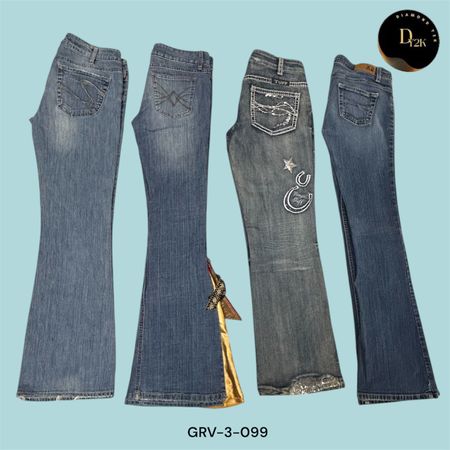 Vintage Flared Jeans – Perfect Fit & Timeless Style (GRB-3-099)