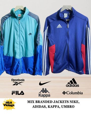 Nike Adidas Puma Kappa Track Jackets 15 Pcs