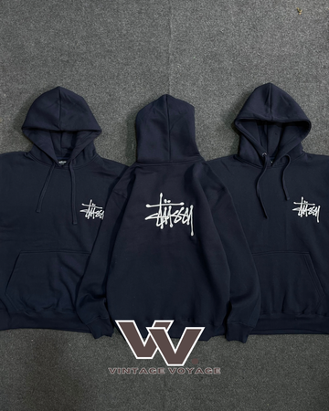 Stussy retravaillé style sweat à capuche en polaire brodé-25-19325