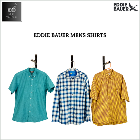 EDDIE BAUER MENS SHIRTS - 28 PCS (BUNDLE 2)