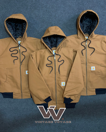 Veste à capuche beige Carhartt rework style - 25-24325