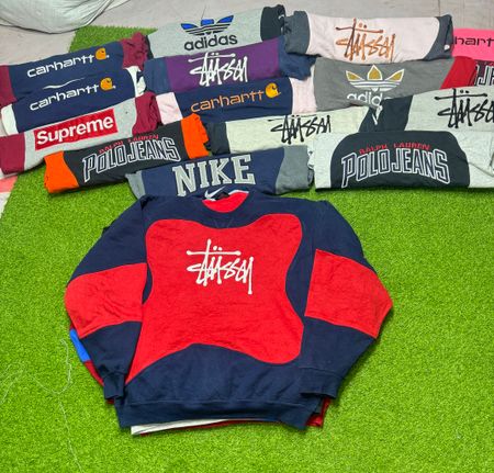 Sweatshirts Style Rework Stussy