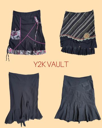 Dark Academia Panel Skirt