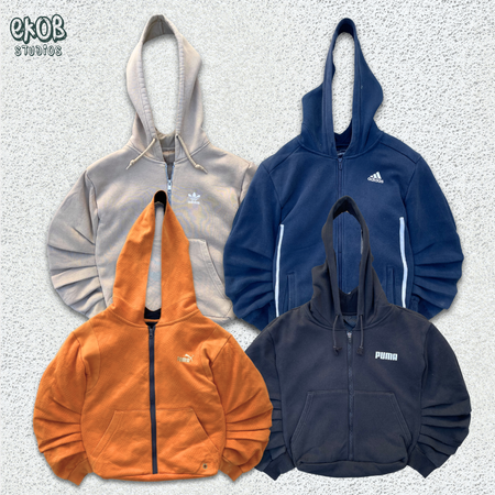 Reworked Hoodie Tote Bundle: Puma/Adidas/Under Armour - 5 Pieces