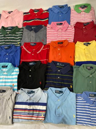 25 unités de chemises polo pour hommes Ralph Lauren