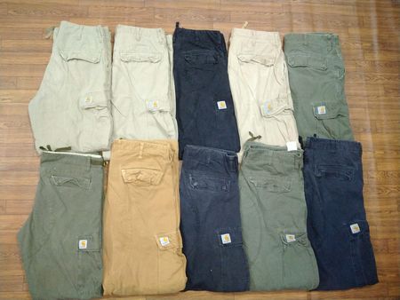 Calça de algodão leve Carhartt com 6 bolsos, 25 peças.