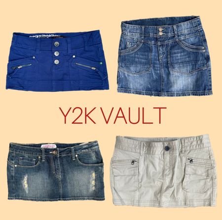 Y2K Denim Mini Skirts