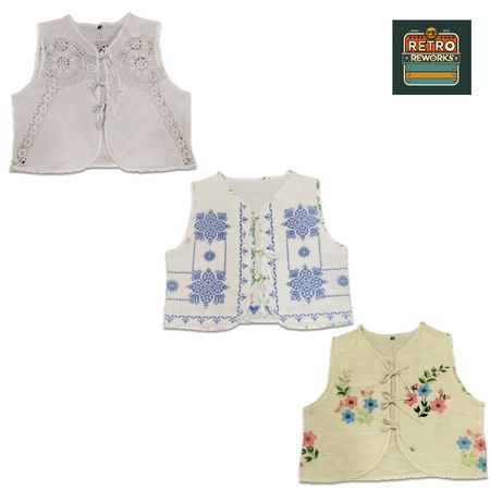 SS25 Upcycled Front Tie Top