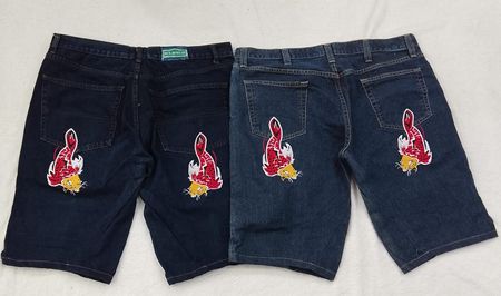 CR3963 Upcycled embroided Shorts - 8 Pcs