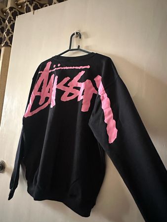 Stussy neu gestalteter Stil Sweatshirt pink Titel 20 Stück