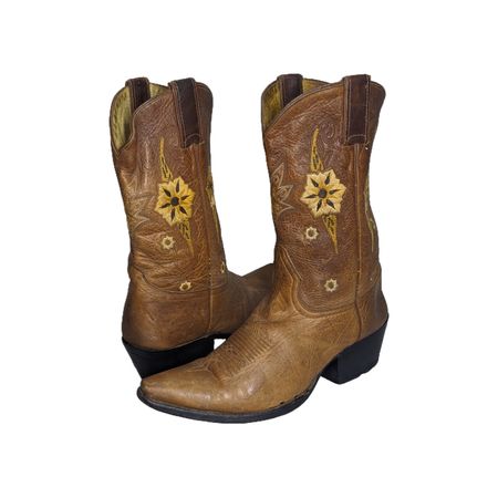 MV251# Bottes de cowboy vintage