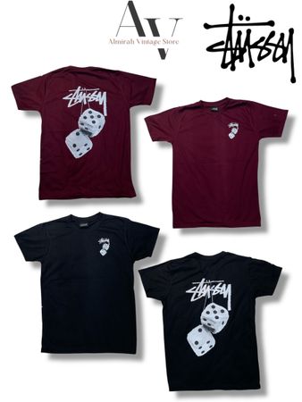 T-shirts Fuzzy Dice Stussy (style Rework)