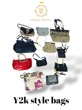 Y2k style branded bags 30 pieces