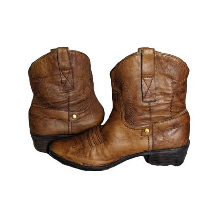 MV253# ウェストランスタイル カウガール アンクルブーツ。