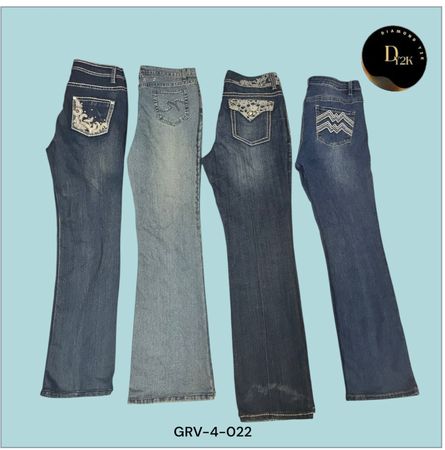 Jeans Flare Y2K Baddie – Vibes Retrô, Ajuste Moderno (GRV-4-022)
