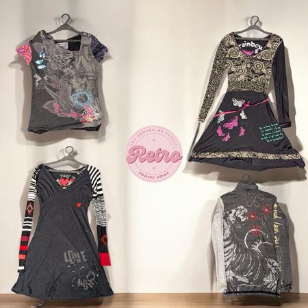 Y2Kビンテージゴシックグランジドロップ