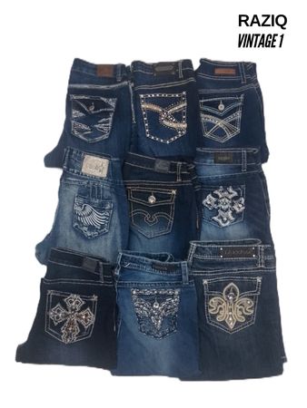Jeans dritti donna Y2k