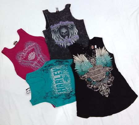 CR3986 Harley Davidson Tank Tops - 15 Pcs