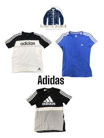 Adidas Tshirts in round neck 100 pieces