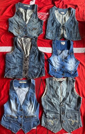 Denim unbranded waistcoat 25 pieces