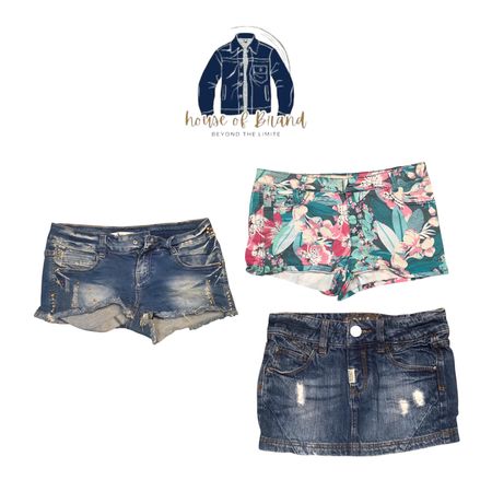 Shorts en denim Y2k 25 pièces