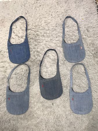 Upcycled levis bags 50 pieces