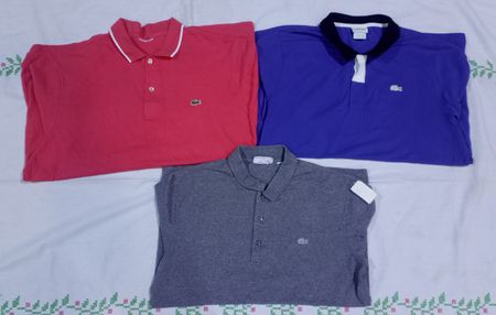 T-shirts à col Lacoste