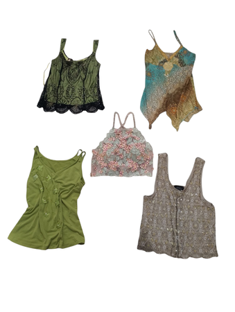 Fairycore beaded tops -13pcs - 4/4/25