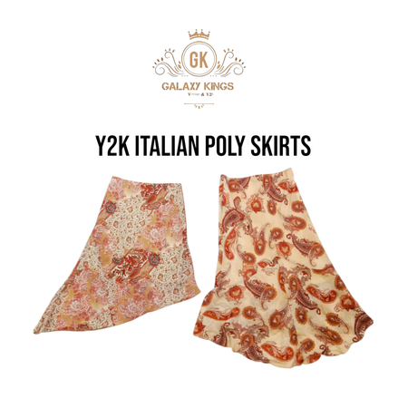 Y2k Italian Poly Skirts