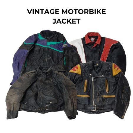 Giacca in pelle da moto vintage