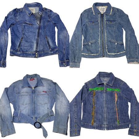 Veste en denim de l'ère Y2K Britney 14 pièces (Lot n° 52)
