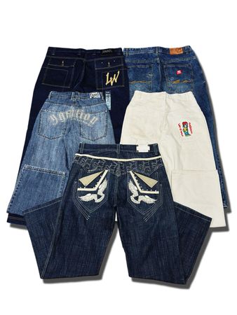 Y2K Hip Hop Japanese Embroidered Jeans (AS-9)