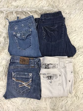 Y2k back pocket design flare jeans